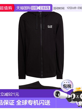 1h可退 香港直邮潮奢 Ea7 男士 Outfit 运动运动装 black黑色 舒