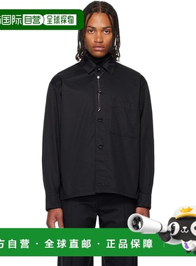 1h可退 香港直邮潮奢 Lemaire 男士 黑色 Pyjama 衬衫 SH1198LF12
