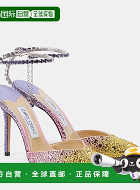 1h可退 香港直邮潮奢 Jimmy Choo 周仰杰 女士 Saeda 100 精饰绸