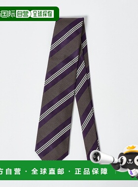 1h可退 日本直邮UNITED ARROWS 男士 纯真丝 多彩条纹 领带 13346