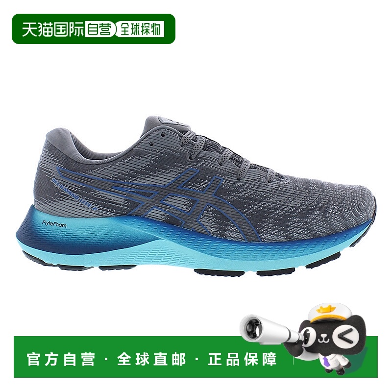 美国直邮Asics亚瑟士男士低帮运动鞋蓝灰色缓震网面回弹慢跑鞋