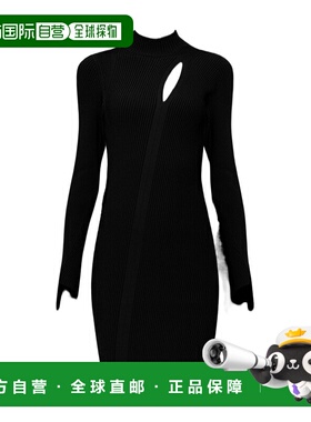 香港直邮Versace 高领长袖包臀裙连衣裙 10109621A07953