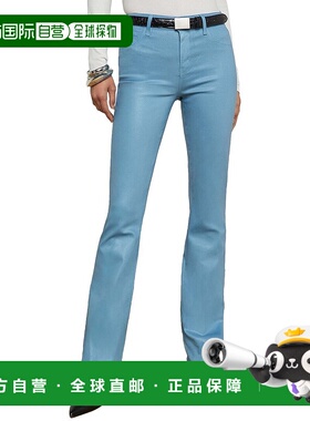 自营 L'AGENCE Selma时尚婴儿靴牛仔裤-蓝色直筒裤 美国奥莱直发