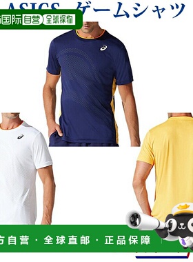 日本直邮ASICS 图案短袖上衣 2041A137 男士 2021SS 网球