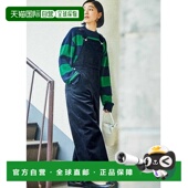 日本直邮THREE FIFTY STANDARD 1h可退 女士灯芯绒宽松背带裤 黑色