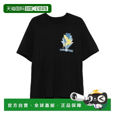 1h可退 香港直邮AMIRI 男士T恤 AMJYTE1250001 AW2025 黑色 飞马