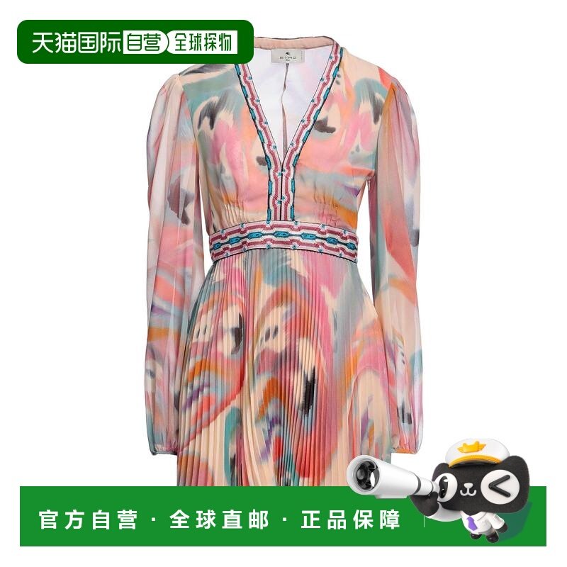1h可退 香港直邮Etro 艾特罗 女士 短款连衣裙 pink粉色 舒适时尚,女装/女士精品,连衣裙,淘宝优惠券,粉丝福利购,淘宝优惠卷