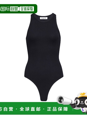 香港直邮Alaia 女士 挂脖连体衣 9B0382J085B black黑色 舒适时尚
