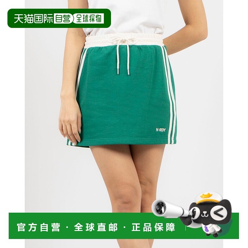 日本直邮NERDY 纽约运动风迷你短裙 [NE8621EW000907] 绿色