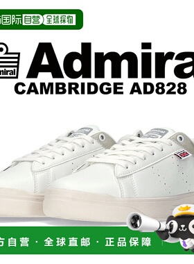 日本直邮Admiral 休闲鞋Cambridge AD828 白色/灰色] Admiral CAM