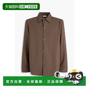 绉纱衬衫 1h可退 男士 Sandro SHPCM0093572TAUPE 香港直邮潮奢