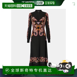 佩斯利真丝中长连衣裙 香港直邮潮奢 女士 Etro 000294 艾特罗
