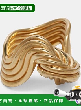 1h可退 香港直邮潮奢 Bottega Veneta 葆蝶家 女士 镀金纯银戒指