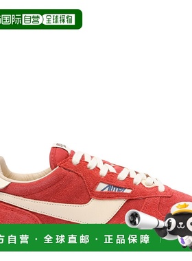 香港直邮AUTRY 男士运动鞋 WSLMUB08 SS2025 红色 圆头运动鞋
