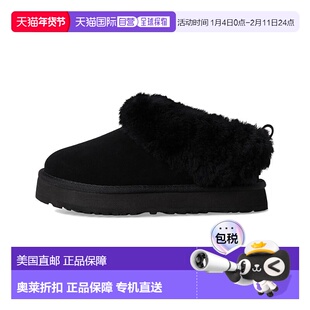 自营UGG Tazzelle 1171198K-BLK Slipper Kids Black Suede Round