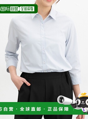 1h可退 日本直邮Honeys CINEMA CLUB 女士舒适伸缩七分袖衬衫 673
