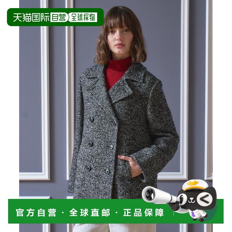 日本直邮DRESSTERIOR 女装 多尼戈尔粗花呢P大衣 【付后1h可退】