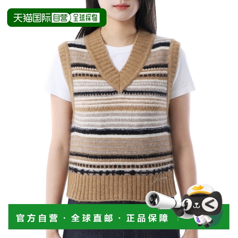 韩国直邮GANNI LOGO羊毛混纺马甲 (K2236) 好的背心 177