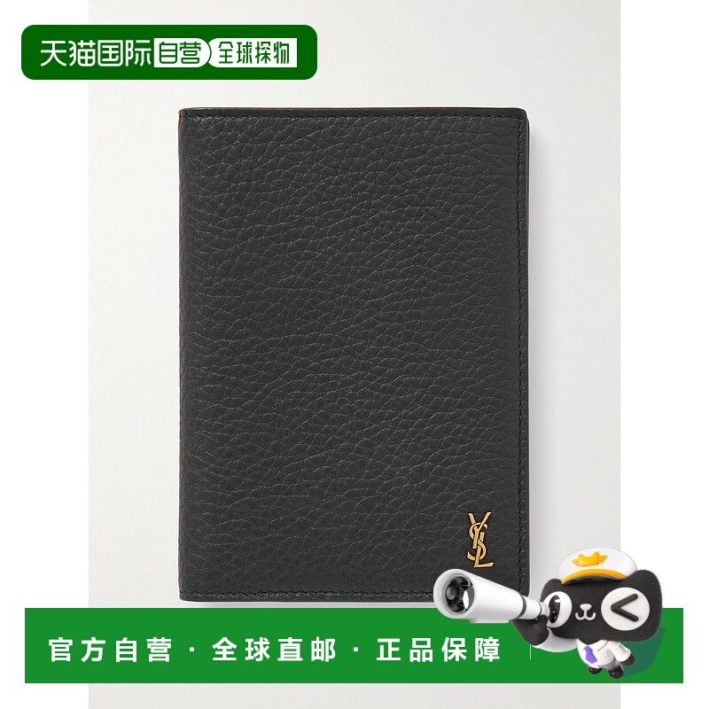 1h可退 香港直邮Saint Laurent 圣罗兰 男士 全粒面皮革皮夹钱包