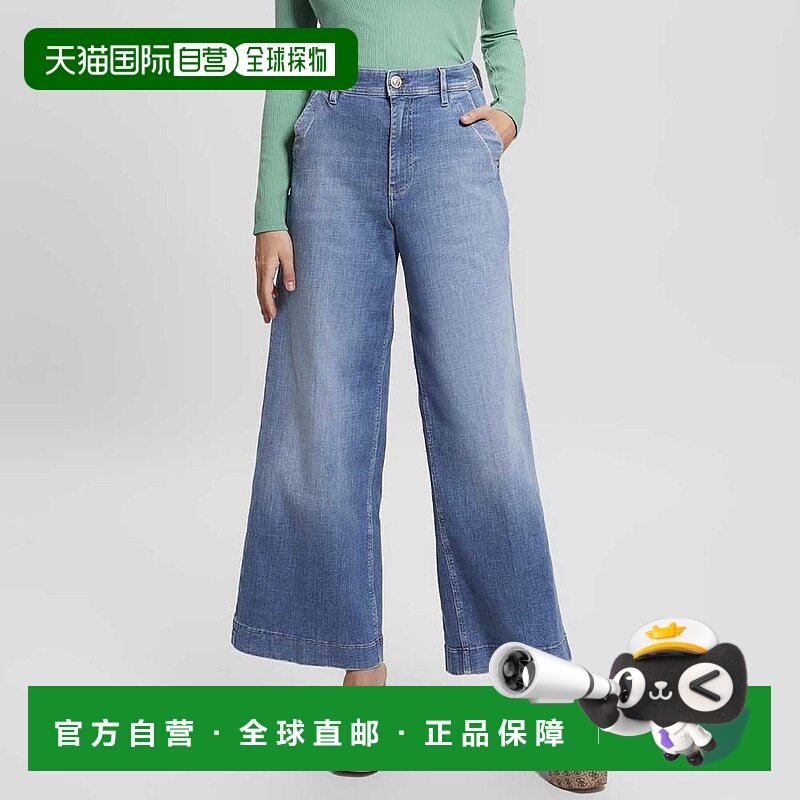 日本直邮Guess Dakota High Wide Crop Denim Pants 女士牛仔裤 [