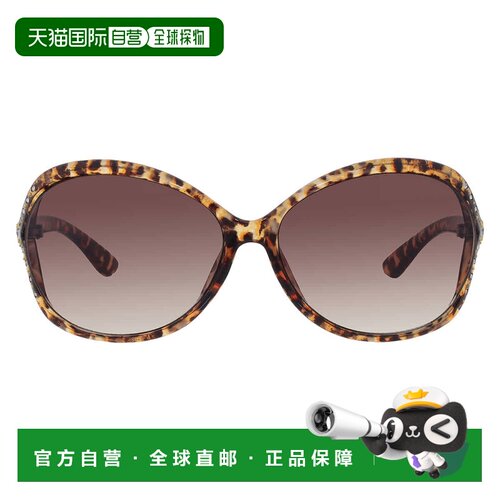 自营Nine West Brown椭圆形女士太阳镜10270480.KHL BRNBRN - mul