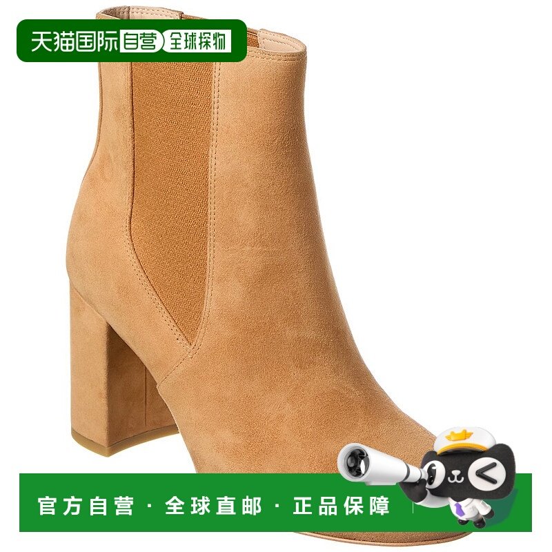 自营stuart weitzman斯图尔特 韦茨曼Celina Suede切尔西战靴-棕