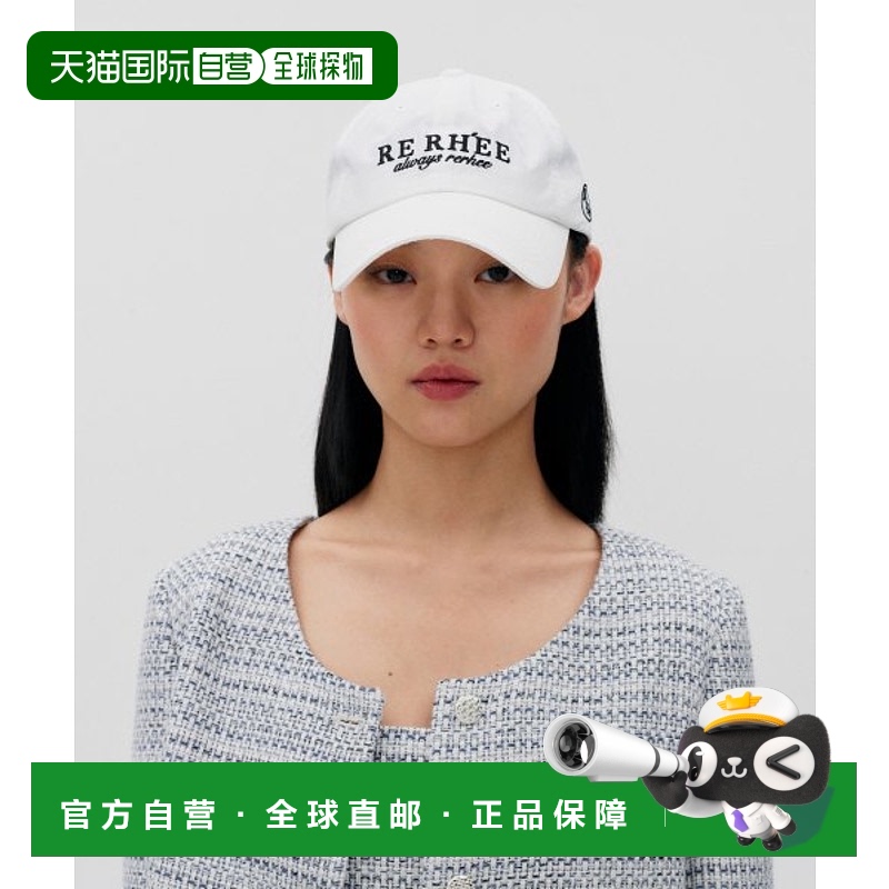韩国直邮RE RHEE 女士帽子RP2HAP202-0-WH LOGO EMBROIDERED BASEB