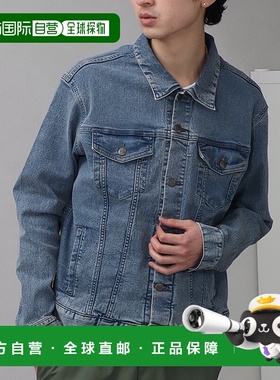 1h可退 日本直邮HANES 男女通用舒适版弹力牛仔外套 067100