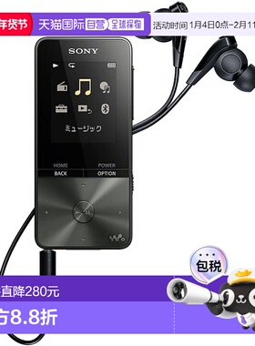 【日本直邮】索尼随身听 S系列 4GB MP3播放器 蓝牙 附耳机 黑色