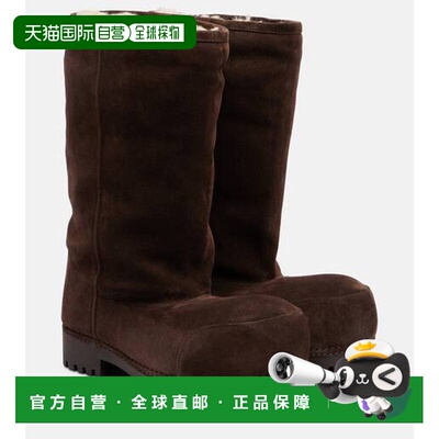 1h可退 香港直邮Balenciaga 巴黎世家 女士 Alaska 绒面革中筒靴