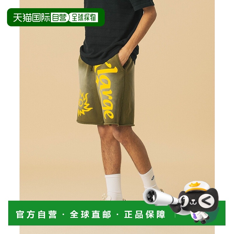 1h可退 日本直邮XLARGE 男女同款涂鸦图案短款运动裤 10125203101