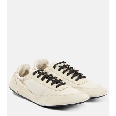 潮奢 Prada 普拉达 女士 Collapse Re-Nylon 山羊皮边运动鞋