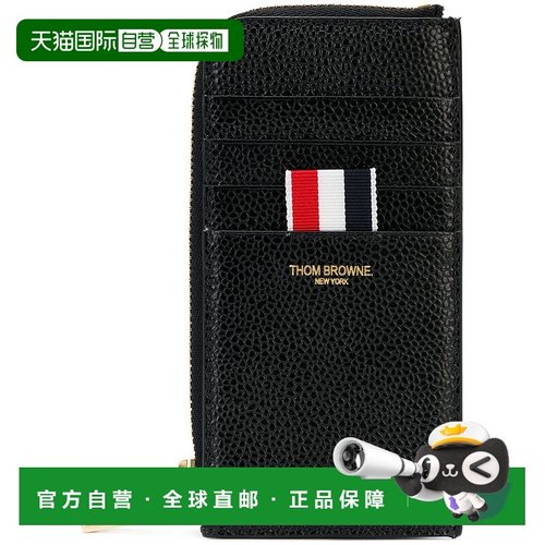 香港直邮THOM BROWNE 男士钱包 MAW080A00198001 SS2025 黑色