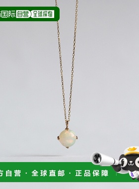 1h可退 日本直邮cui-cui 天然欧泊 10K黄金 单石项链 781732吊坠