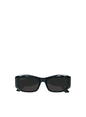 BALENCIAGA 女士太阳镜 BB0397SA003 SS2025 黑色 矩形框太阳镜