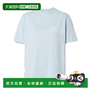 白色 香港直邮BURBERRY AW2021 80434521 徽标印花T恤 女士T恤