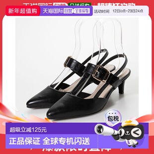 【日本直邮】Vivian 尖头扣带背带高跟鞋（黑色组合）女鞋单鞋