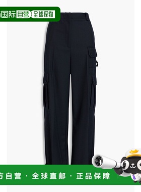 1h可退 香港直邮Sandro 女士 斜纹布工装裤 SFPPA01509MARINE