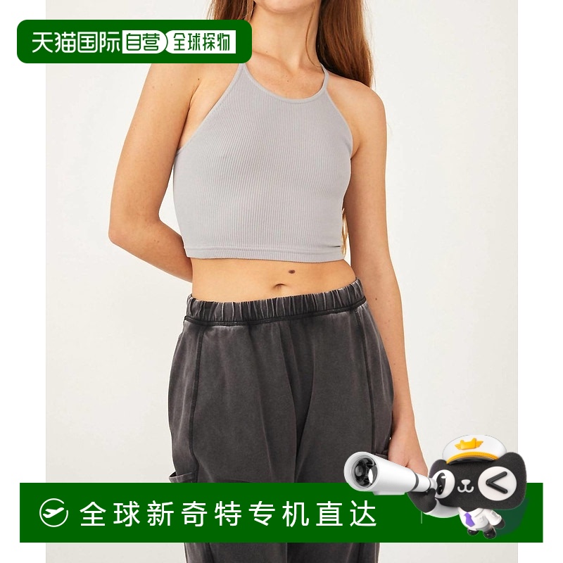 自营free peopleHappiness Runs 短款背心（镍灰色） - 镍灰色 【