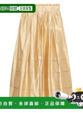 香港直邮INES DE LA FRESSANGE 纯色松紧高腰休闲长裙 女款裙子