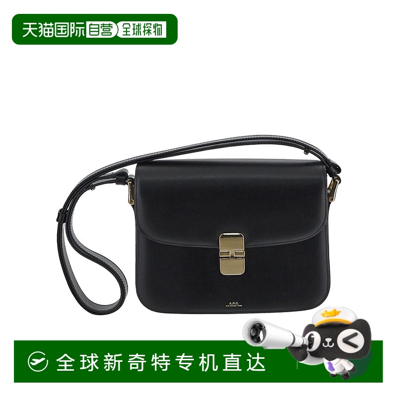 1h可退 香港直邮A.P.C. 女士单肩包 PXBVNF61412LZZ CO 黑色 Grac