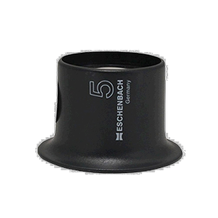 【日本直邮】Eschenbach放大镜5倍黑色文字徽标清晰便携时尚