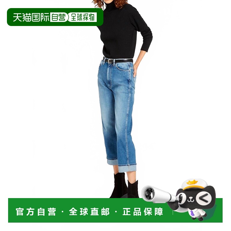 自营3x1Barrel Claudia Extreme Pant In Denim - denim 美国奥莱