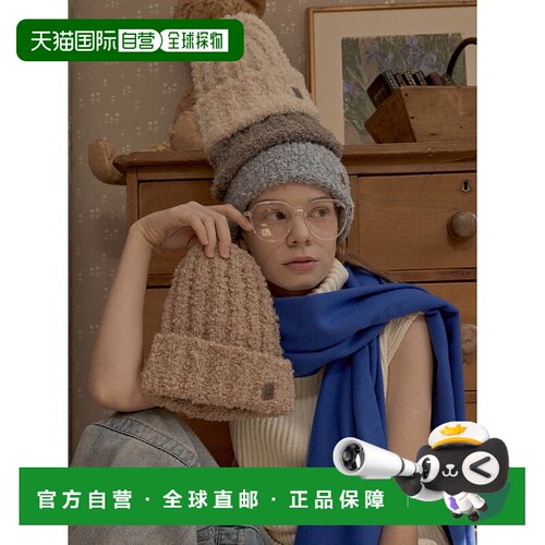 韩国直邮RaJu 女士帽子304149157 Bbogeul Knit Beanie 4 Color