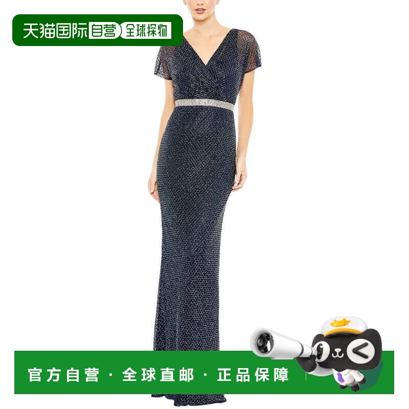 自营 Mac Duggal A-Line礼服-午夜长裙 连衣裙美国直发奥莱
