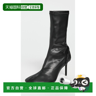 1h可退 香港直邮Courreges 女士 Oblique 带状靴子 black黑色 舒