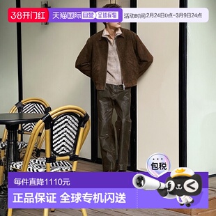 日本直邮1h可退 官方授权 FREAK'S STORE 山羊皮绒面极简皮衣外套