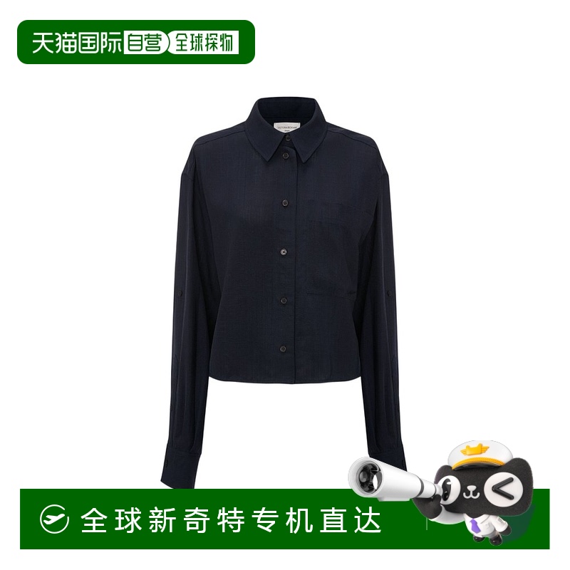 香港直邮Victoria Beckham 徽标衬衫 1223WDR004632B长袖