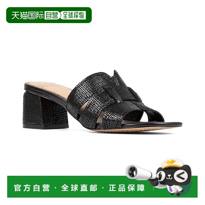 自营 Donald Pliner青少年皮凉鞋-黑色 美国奥莱直发新款