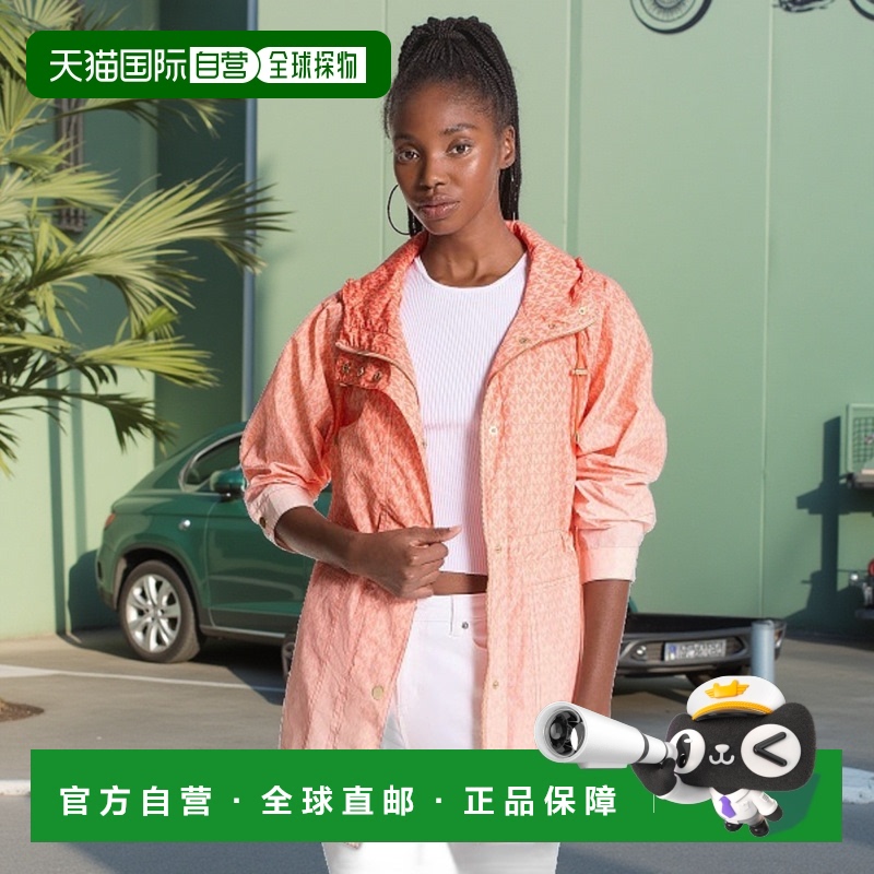 1h可退 日本直邮MICHAEL KORS 迈克高仕 女士LOGO休闲风衣 JS420E